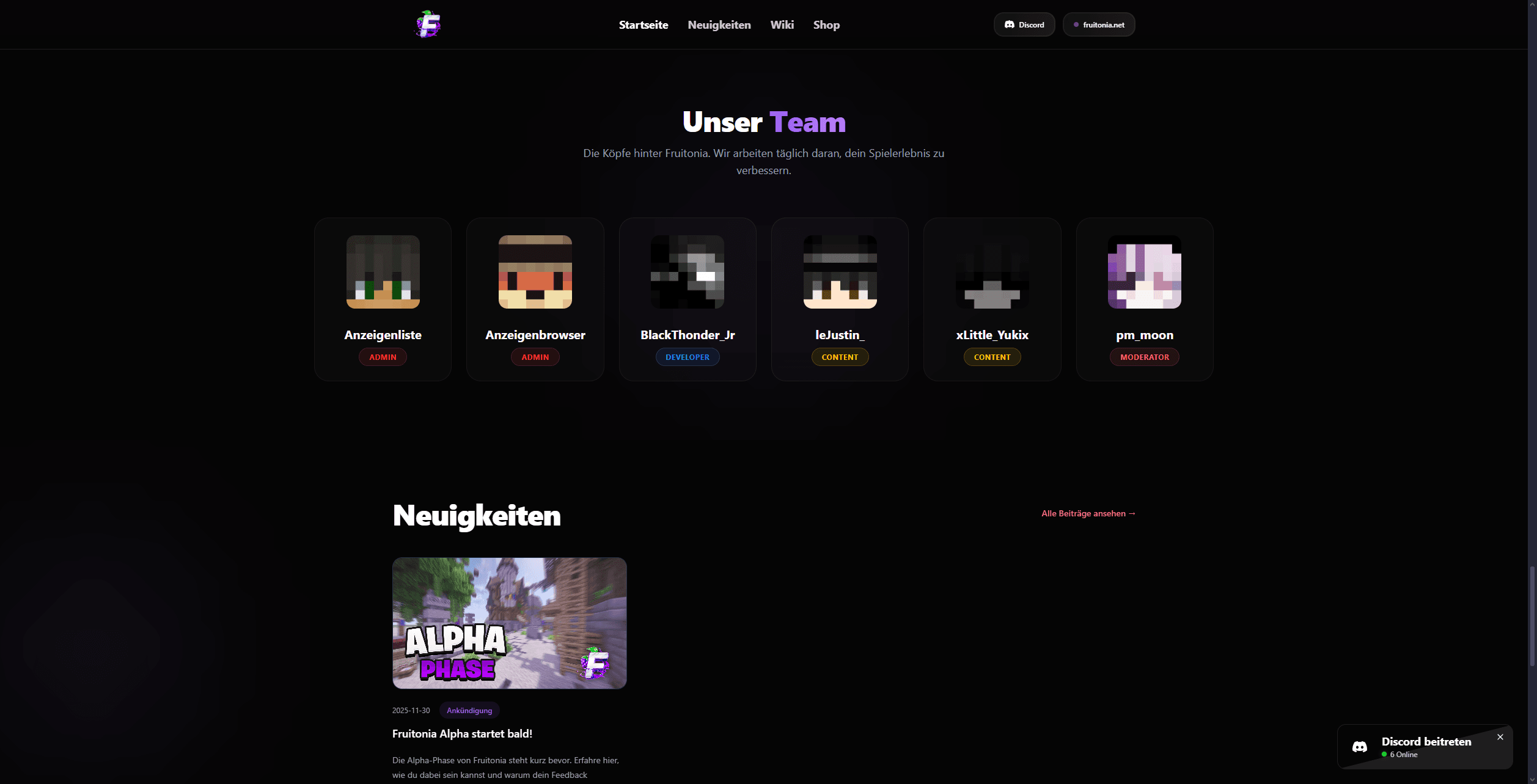 Screenshot von Fruitonia - Minecraft City-Build Server