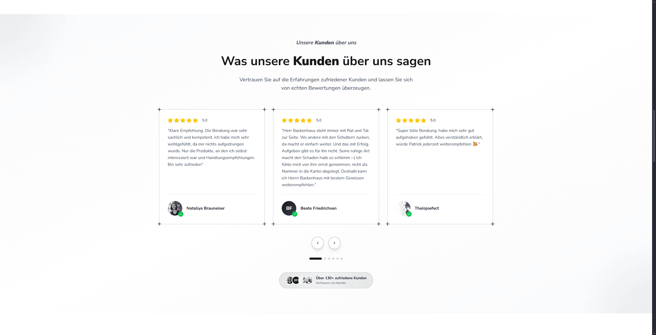 Screenshot von Versicherungsmakler - Kundenportal